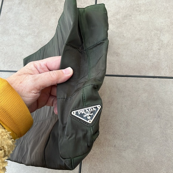 PRADA ITALY LADIES BLACK NYLON BAG-VINTAGE - Picture 7 of 16